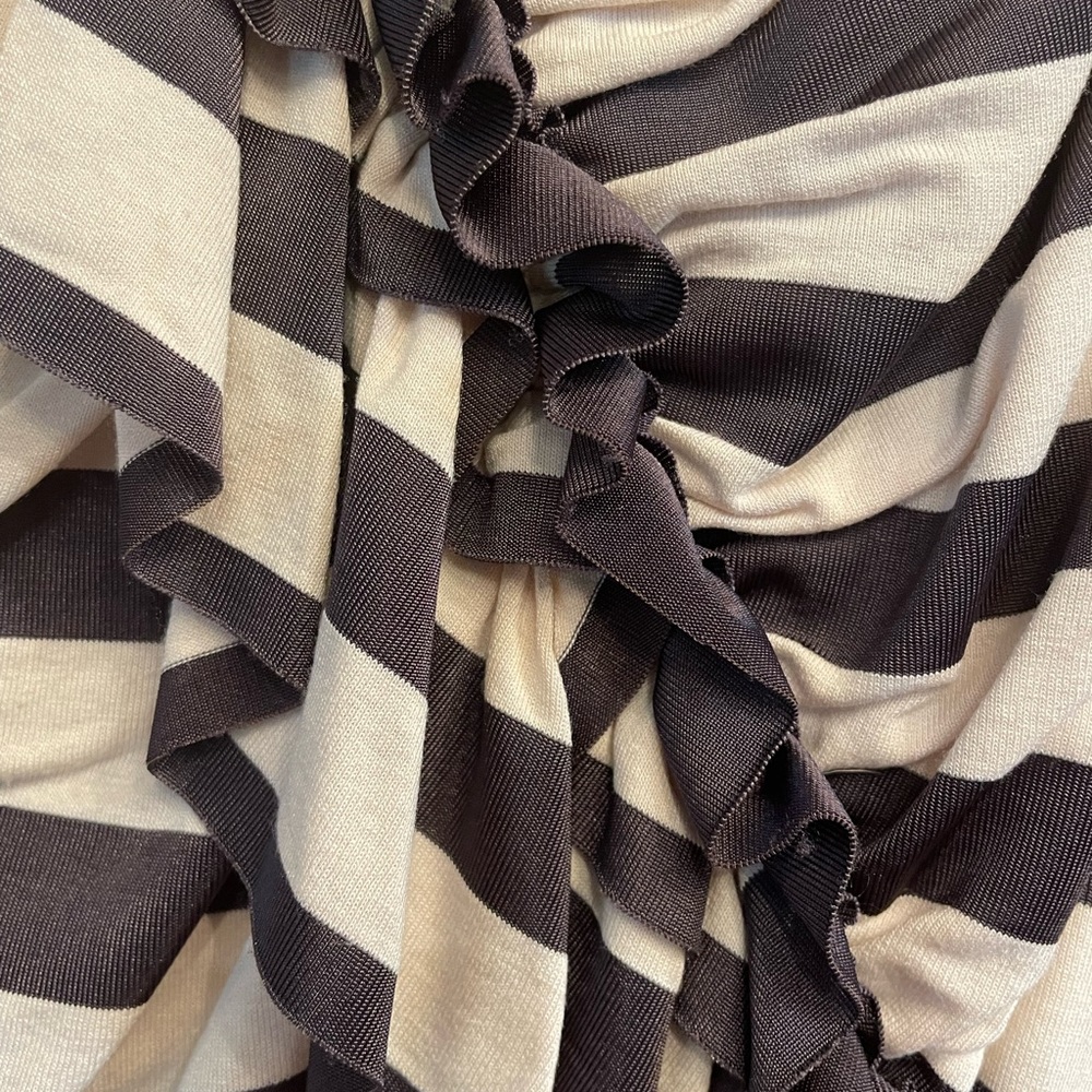 Ruffled & Ruched Striped Dress - Picture 2 of 5